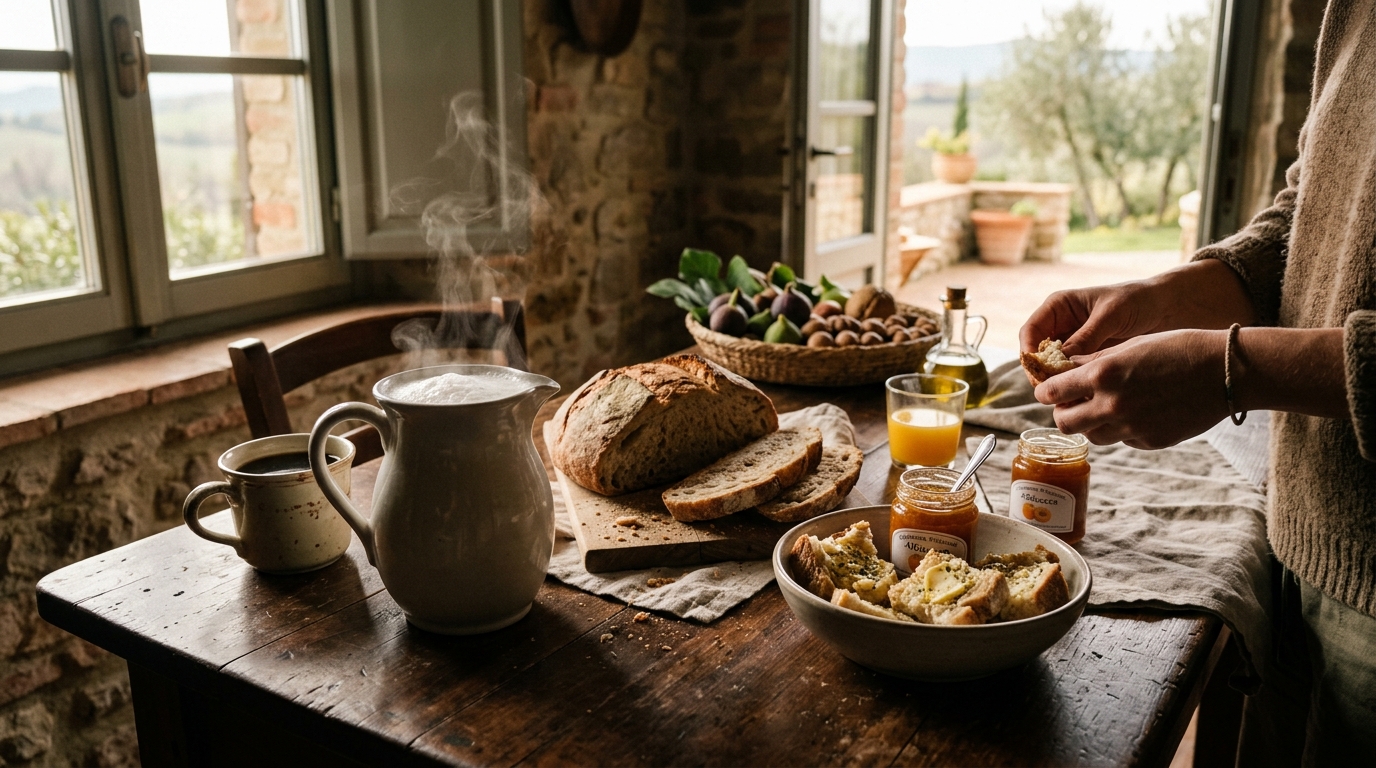 Quando il latte fuma ancora e il pane ha cinque minuti di vita